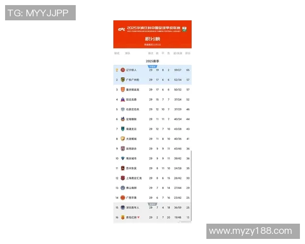 中甲足球积分榜最新动态分析及球队表现评估